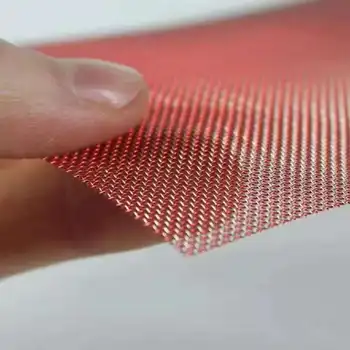Professional 100 120 150 160 180 200 Mesh Copper Metallic Fabric Pure Copper Wire Mesh Red Copper Net Woven Mesh
