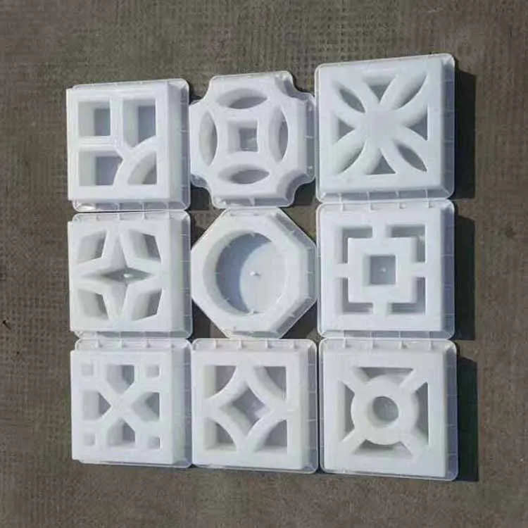 3D Concrete Block Interlocking Plastic Mold for Garden Wall Decoration