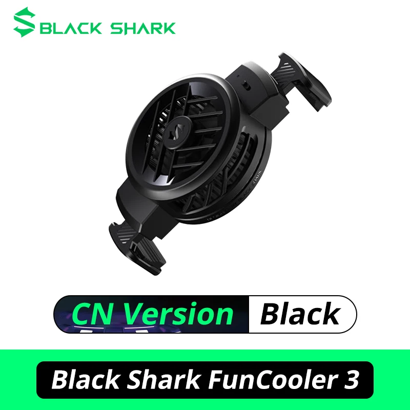 Black Shark FUNCOOLER 3 Fast Cooling Fan Cooler to Black Shark 5 Pro for Android / iOS Suitable width 69-85mm