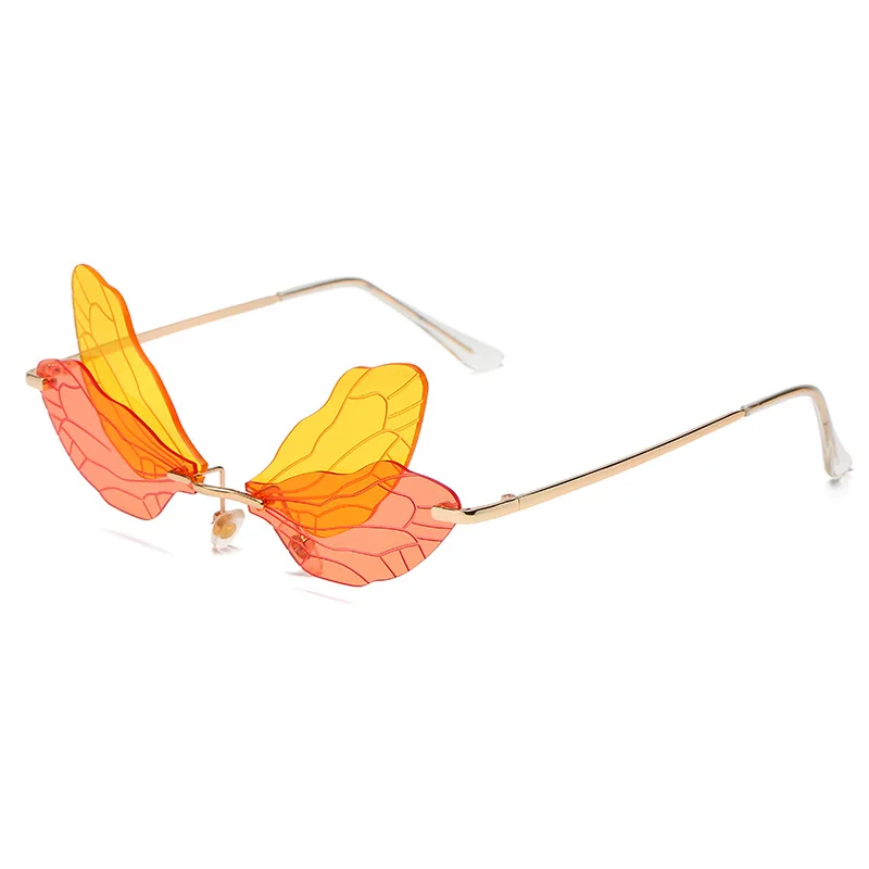 Butterfly Wing Glasses - Fashionable Novelty Sunglasses display picture 1