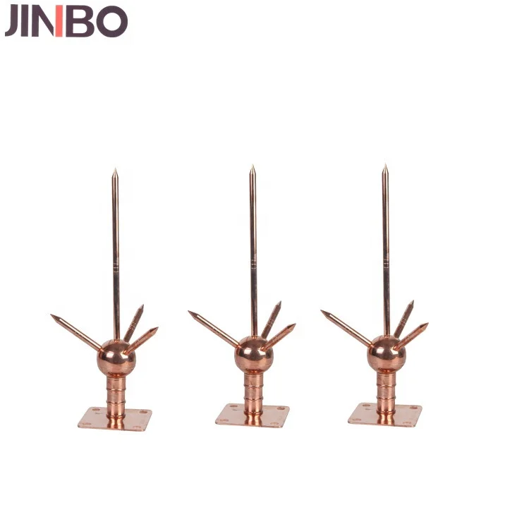 Factory Price Earthing and Lightning Protection System Brass/ Copper Lightning Arrester for Building