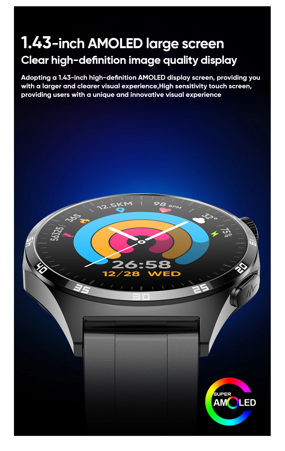 If you are searching for a supplier of a product with perfect quality control and highly competitive prices, which gives you an advantage in expanding your local market, then contact us now! Competitive suppliers of 2026 Men Smartwatch MT300 IP67 Waterproof 1.43Inch AMOLED Screen BT Call Health Monitoring Relojes Smart Watch 2025