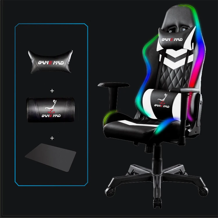 Hot sale soft home PC luxury gaming chair custom LOGO RGB sport Racing Gamer Chair For Sale