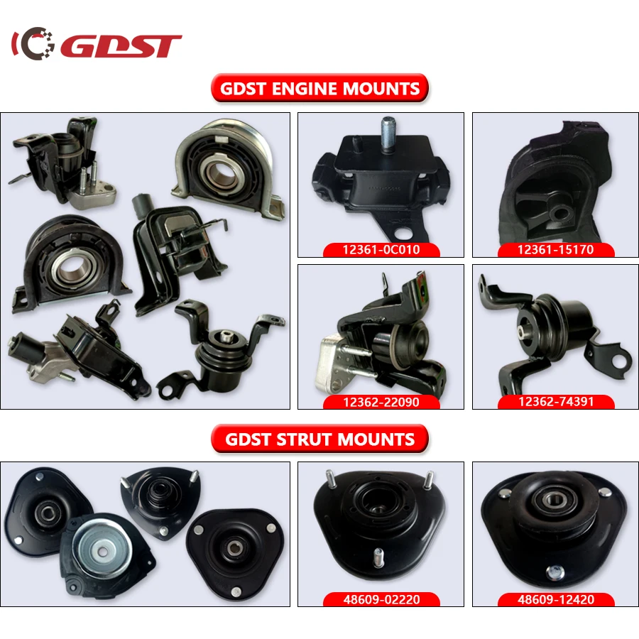 GDST High Quality Auto Engine System Engine Mounting for Toyota Avensis Carina Corona Picnic Yaris Dyna Town Ace Hilux Starlet
