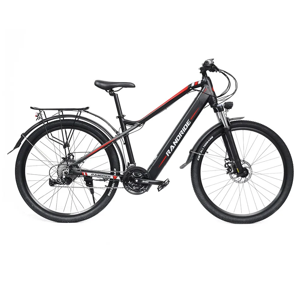 RANDRIDE Y90 Elektrofahrrad 500 W Motor 40 km/h Max. Geschwindigkeit 48 V 13.6 Ah Akku 90 km Max. Reichweite 27,5*1,95'' Reifen