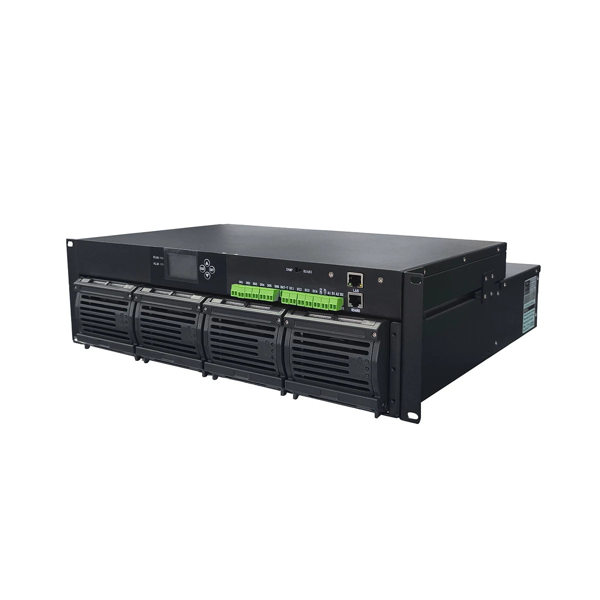 110V RS485 RS232 Telecom AC DC Rectifier System With 3 Rectifier Modules 110V/3KW/20AS Switching Power Supply