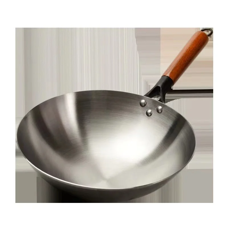 New Arrival Craft Wok Traditional Hand Hammered Carbon Steel Wok With