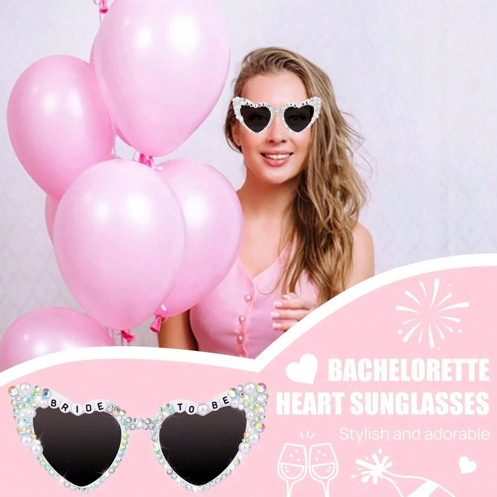 Customized LOGO Bachelorette Party Bride Sunglasses display picture 2