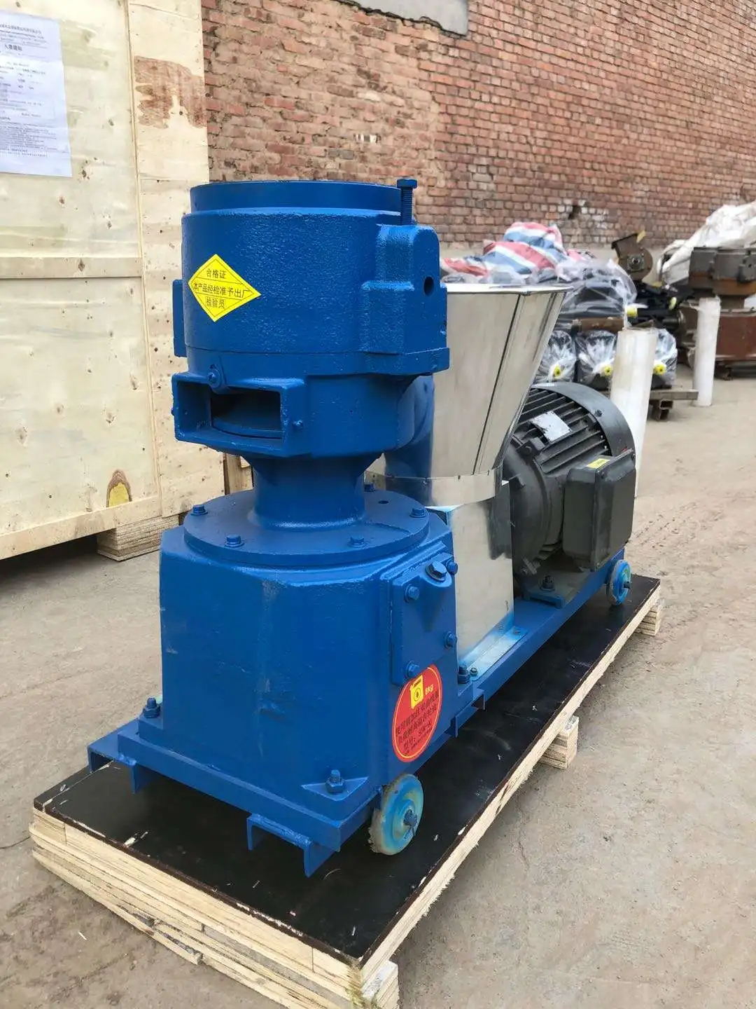 210 Model Animal Feed Pellet Mill Machine with Integrated Electric Motor Engine Control Box Competitive Price Wood Pellet Mills