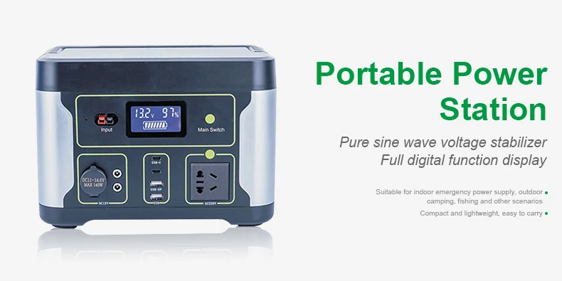 Wholesale 500w Portable Power Station 110v 220v Outdoor Solar Power Generator For Camping