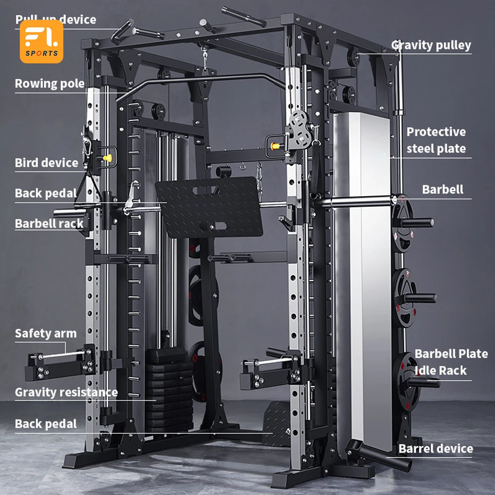 High Quality Smith Machine Multi-Functional Strength Trainer