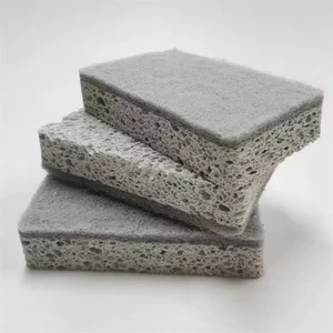 Biodegradable Kitchen Sponges Polyester with Sand Cellulose Sponge Kitchen Cellulose Sponge