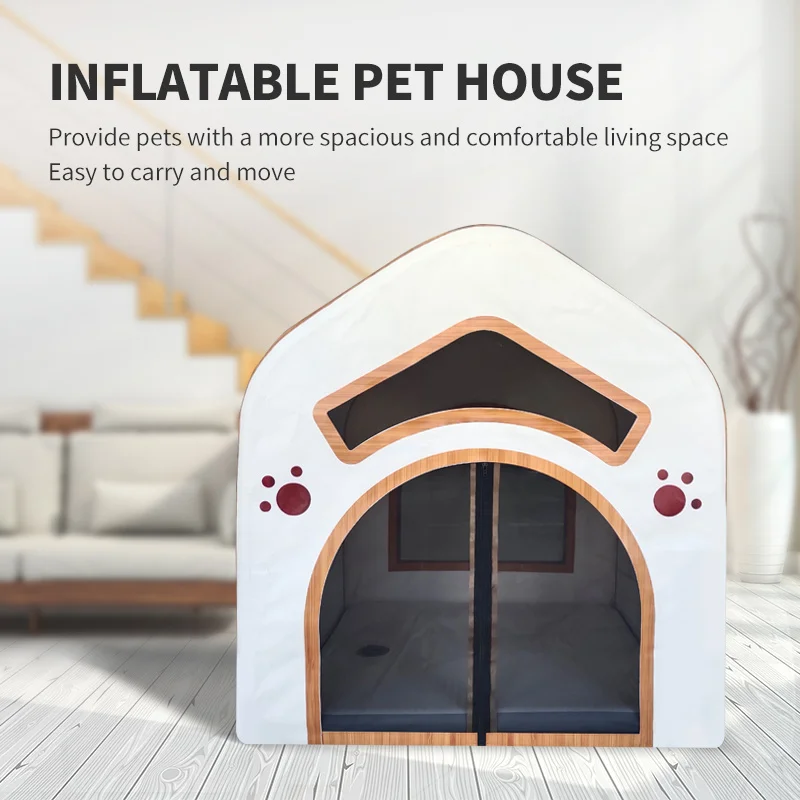 High Quality Foldable Inflatable Pet Kennel Dog House For Indoor And