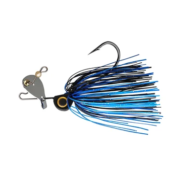 CHEERY 15g Buzzbait Lure Spinnerbait Skirts Metal Jigging Spoon Fishing Jig Head Swimbait for Bass Metal Sequin Lure – Soft Lure – view 5