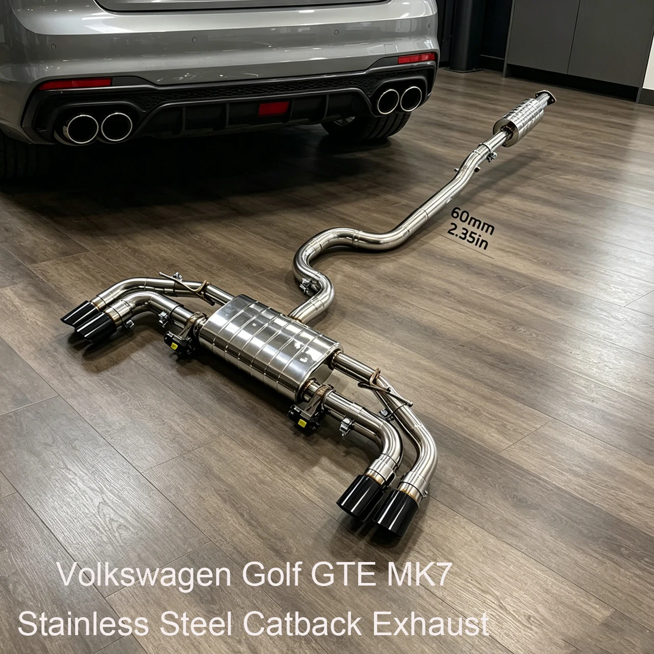 Ing For Volkswagen Golf Gte MK7 Exhaust Catback Stainless Pipes With Valve Muffler Auto Performance