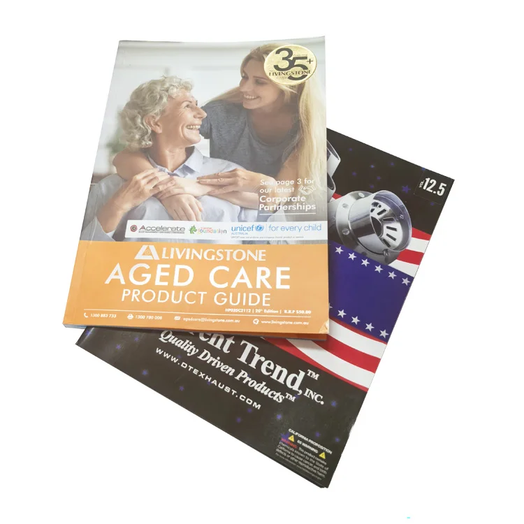 Service d'impression sur mesure par agrafage pour fascicules, brochures et catalogues en papier et carton résistants