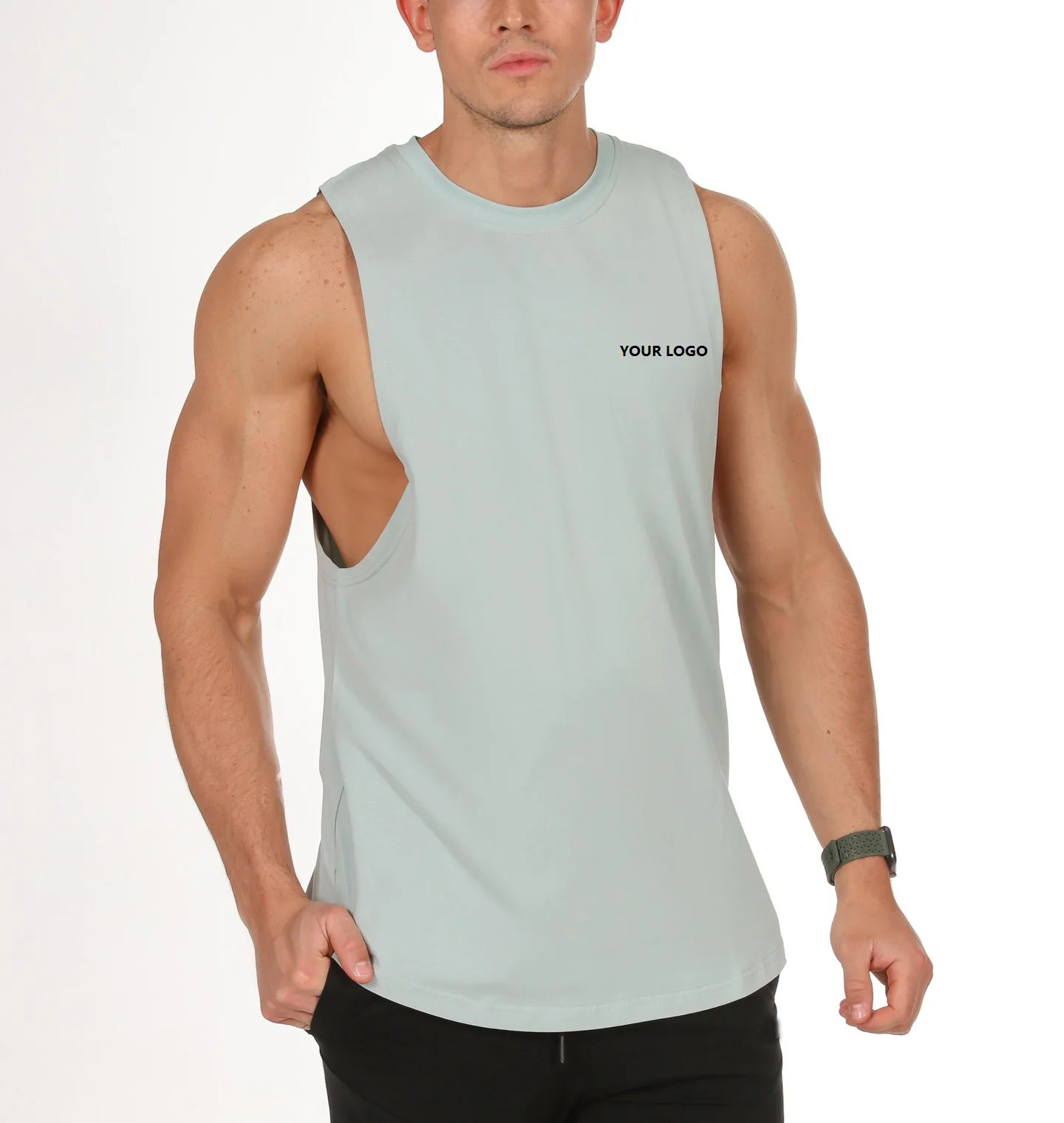 Débardeur De Sport En Coton Imprimé Pour Homme - Confortable Et Respirant