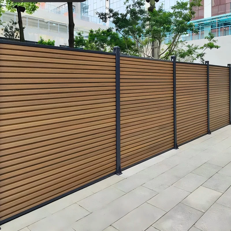 product decorative aluminum slat panels fence customized 8 ft tall privacy fence panels for school security fence panels-3