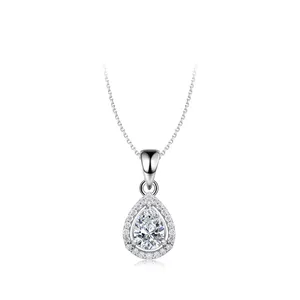 Keiyue 925 Sterling Silver Pendant with Diamond Zircon Fashion Plated Necklace Jewelry Making Fine Jewelry Gemstone Charms