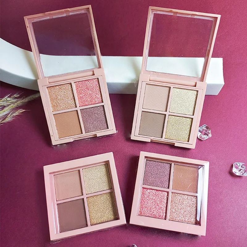 FAIRY COSMETICS ES03 4 Colors  Matte Pearl Glitter Eyeshadow Palette