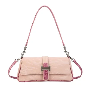 Women's Luxury Tote Handbag with Oblique Shoulder Strap Custom Printed Logo High Quality Fashion Accessory for Summer Seasons