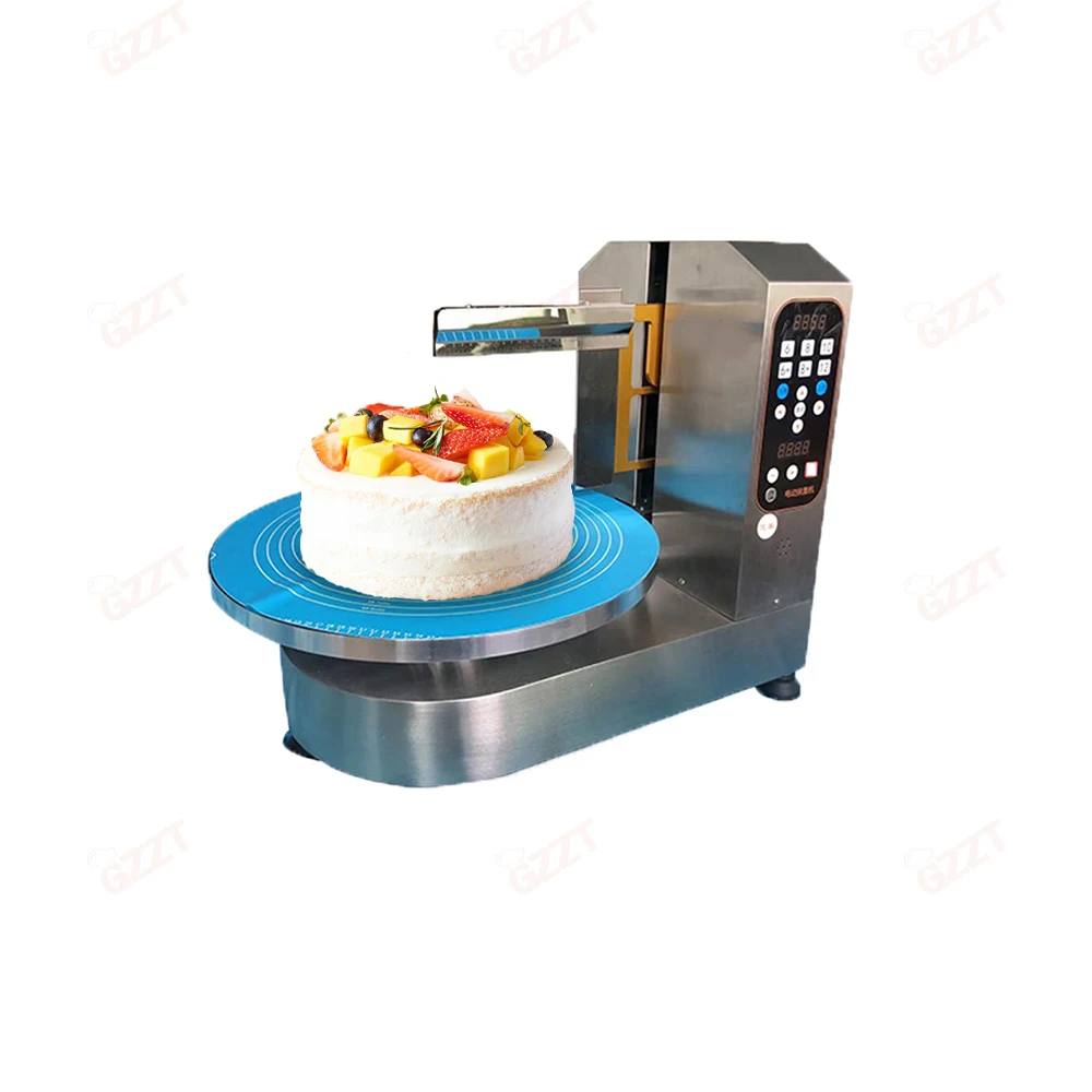 110v 240v 4-18 Inch Automatic Cake Cream Smoothing Coating Decorating Plastering Machine Round Cake Icing Machine - Image 2