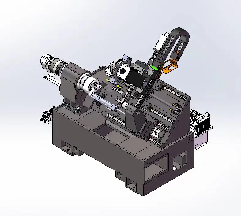 Economical CNC Lathe T300 GSK Controller Programmable Hydraulic Tailstock Horizontal Slant Bed CNC Lathe