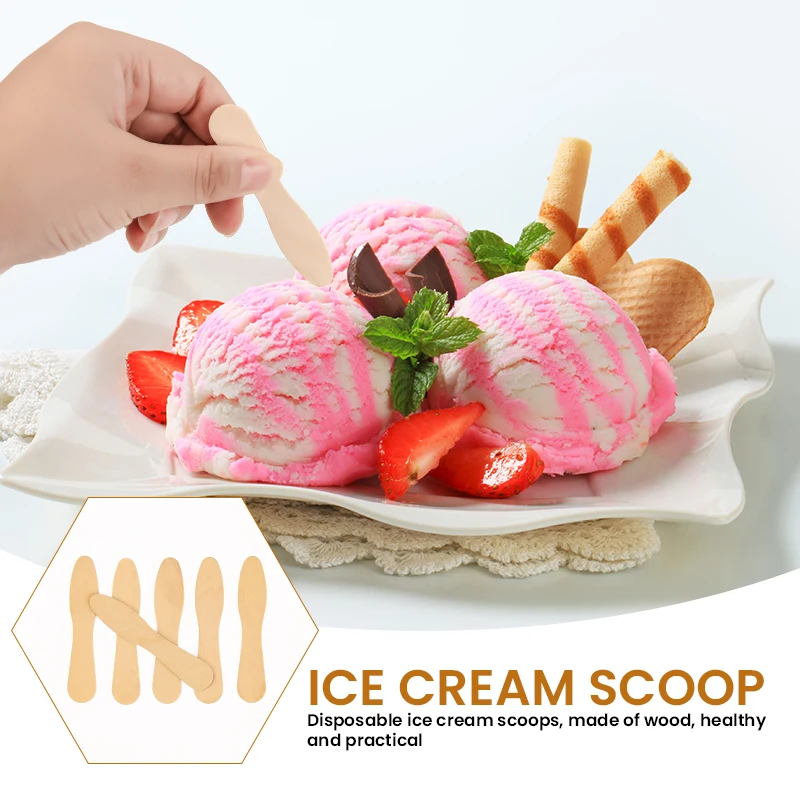 High Quality Customized Popsicle Ice Cream Sticks Biodegradable and Engraved in Different Sizes Factory Price