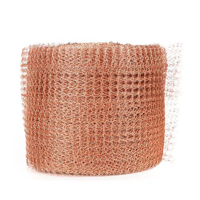 Knitted Copper Mesh Roll,Double Layer Copper Fabric Wool Hole Rat ...