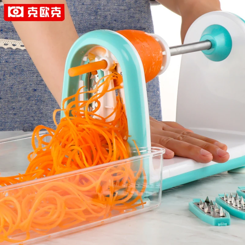 Household Manual Graters Spiral Cutter Multifunction Fruit Vegetable Potato Cutter Stainless Steel Grater Kitchen Tools
