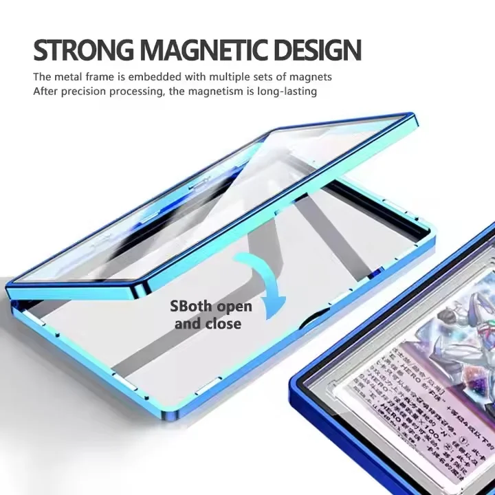 how to get your cards graded by psa Protective Magnetic Card Display Cases Hightop fusion color designs Popular Magnetic Metal Graded Card