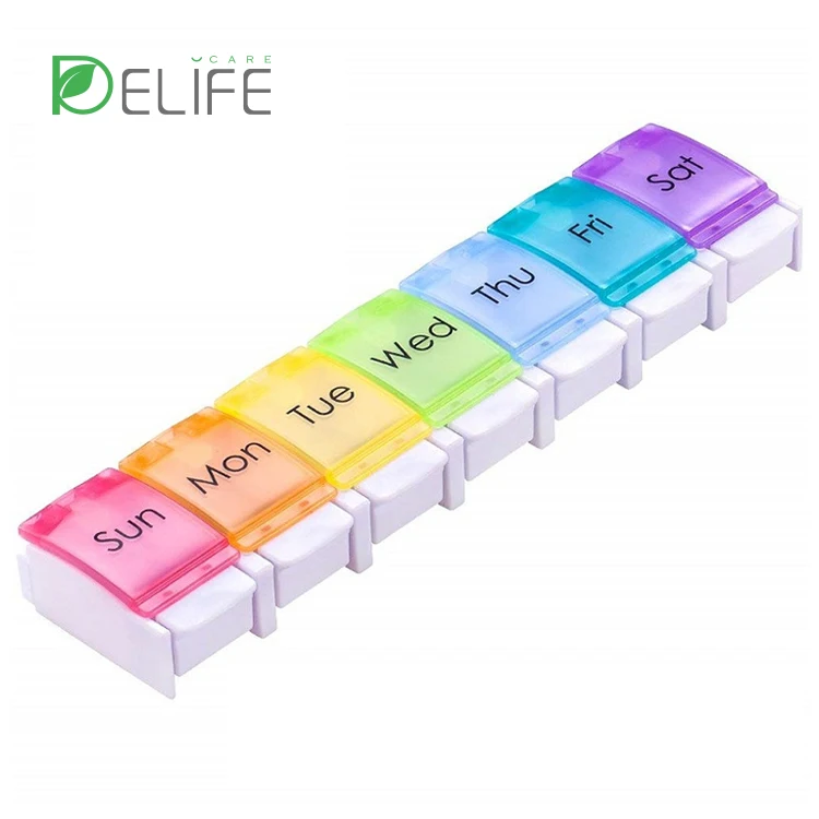 Индивидуальная мини-коробка для таблеток из ПУ, компактная пластиковая конструкция с магнитной функцией, грузоподъемность в американском стиле 5 кг для всех возрастов