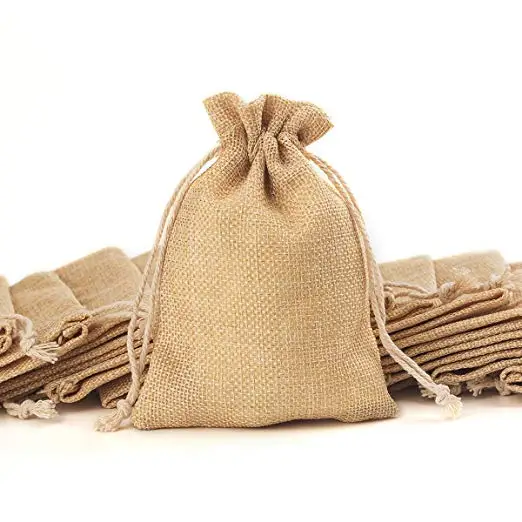 burlap small bolsas