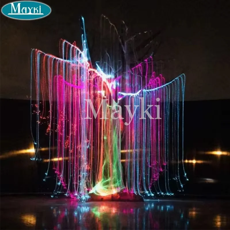 Farbenfroher Leuchtender Avatar-baum Weihnachtsbaum-licht Outdoor Wasserdicht Indoor Led-glasfaser-baum