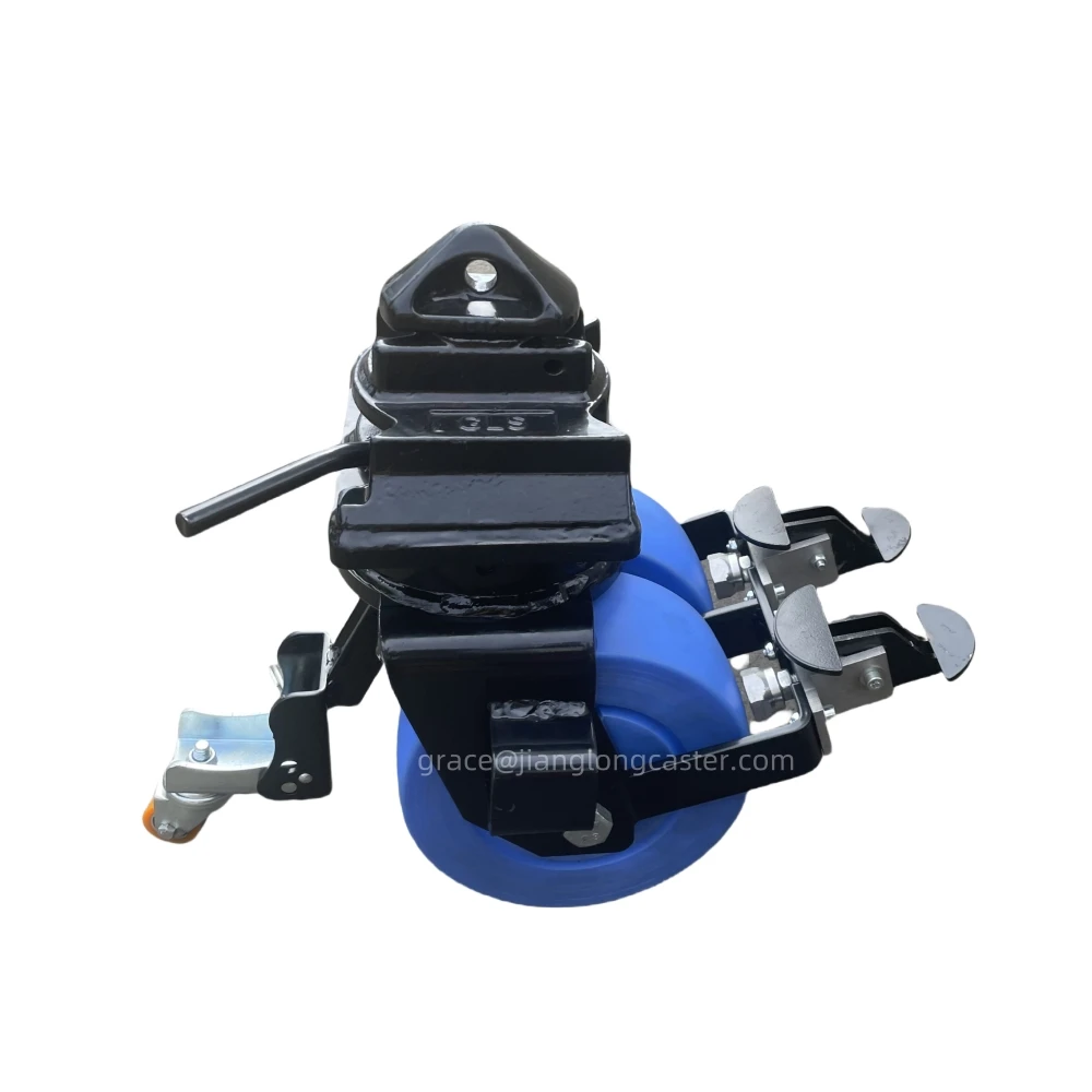 5000KG Load Capacity Shipping Container Castors with Wheels for Rough Terrain