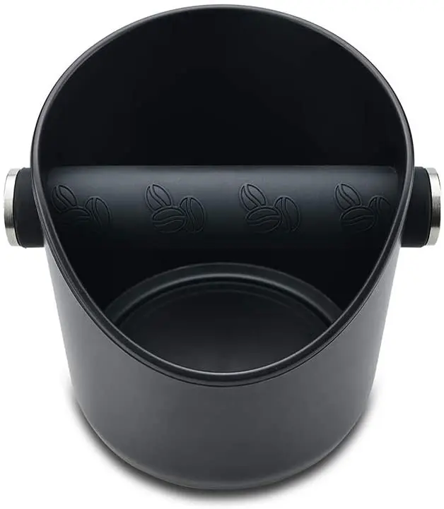 Durable Coffee Trash Can Multi-purpose Espresso Knock Box with Detachable Rubber Bar