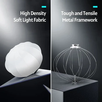 TRIOPO KQ55 Lantern Spherical Collapsible Soft Box Bowens Mount Studio Photography Video Lighting Accessory detail image