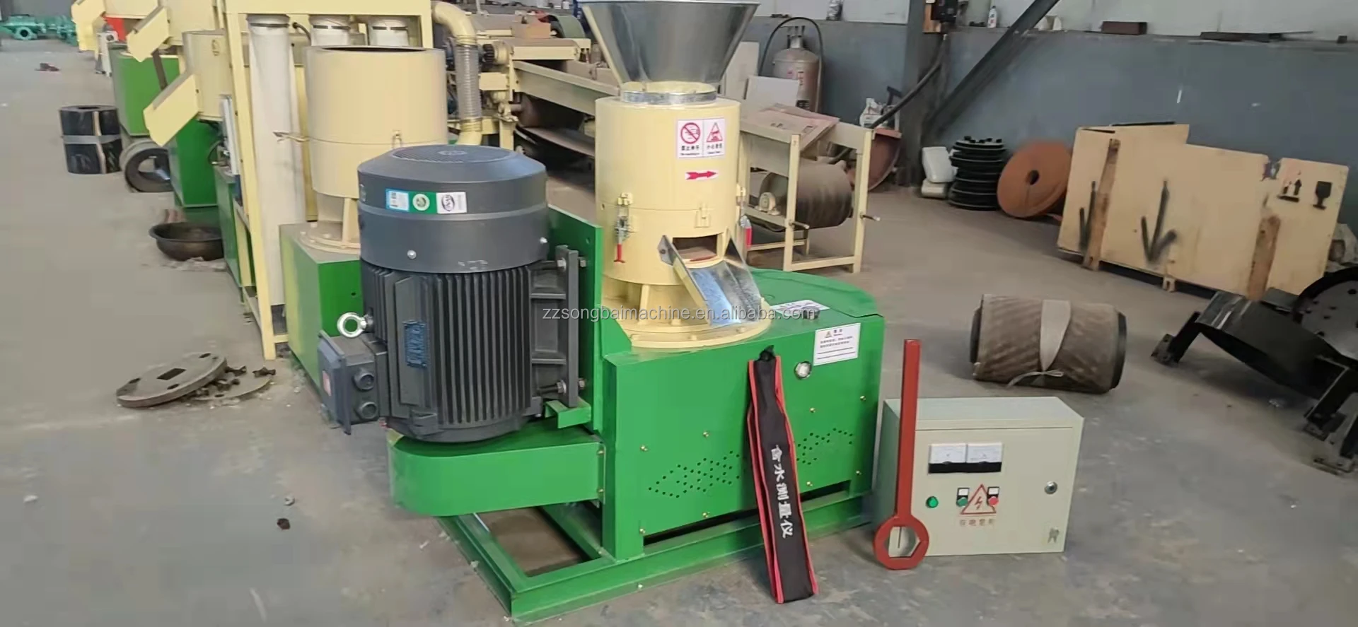 Best Automatic Flat Die Wood Burning Sawdust Pellet Extruder Fuel