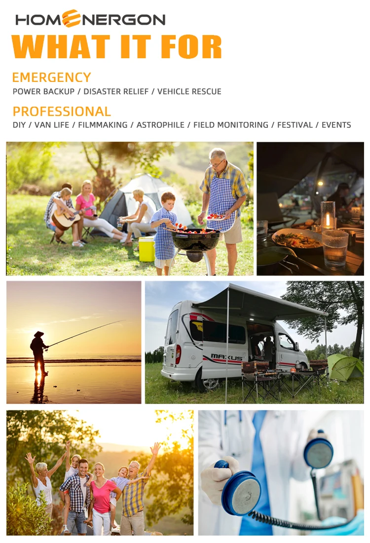 Enerlution 、 Hybess - الجهد العالي 330W محطة الطاقة الشمسية المحمولة المحمولة 8