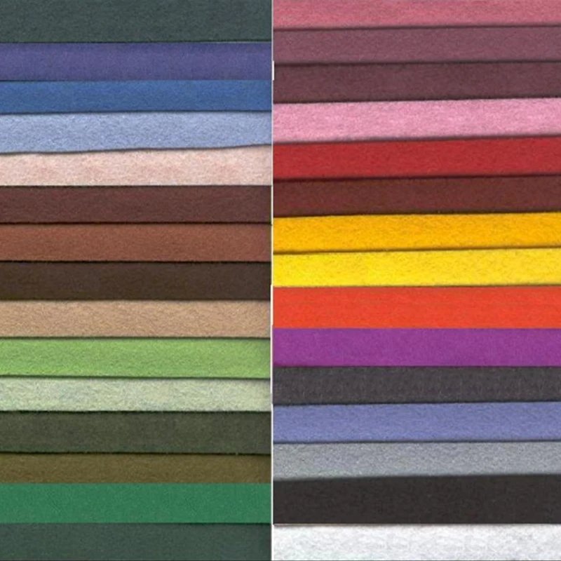 Цветные 1 мм фетровые тканевые листы для поделок своими руками