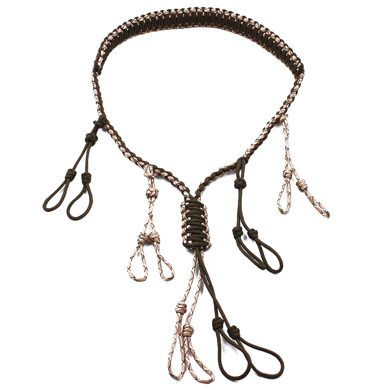 Durable Hunting Accessories Gear Paracord Duck Call Lanyard With 12 Adjustable Loops Buy