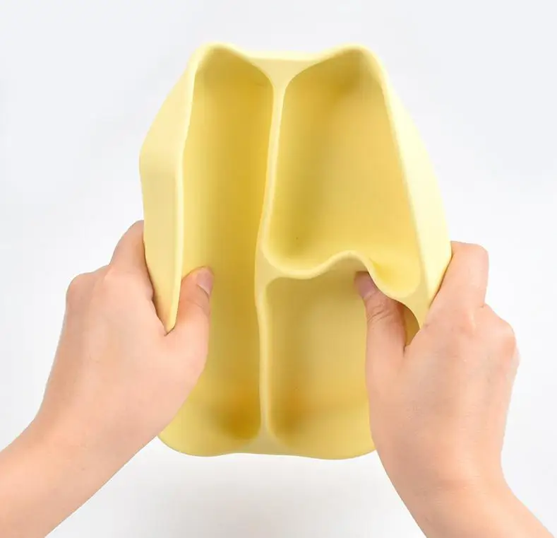Food Grade Child Feeding Set Children Food Placemat Plate for Infant Silicone Products Manufacturer for Baby Silicone Plate