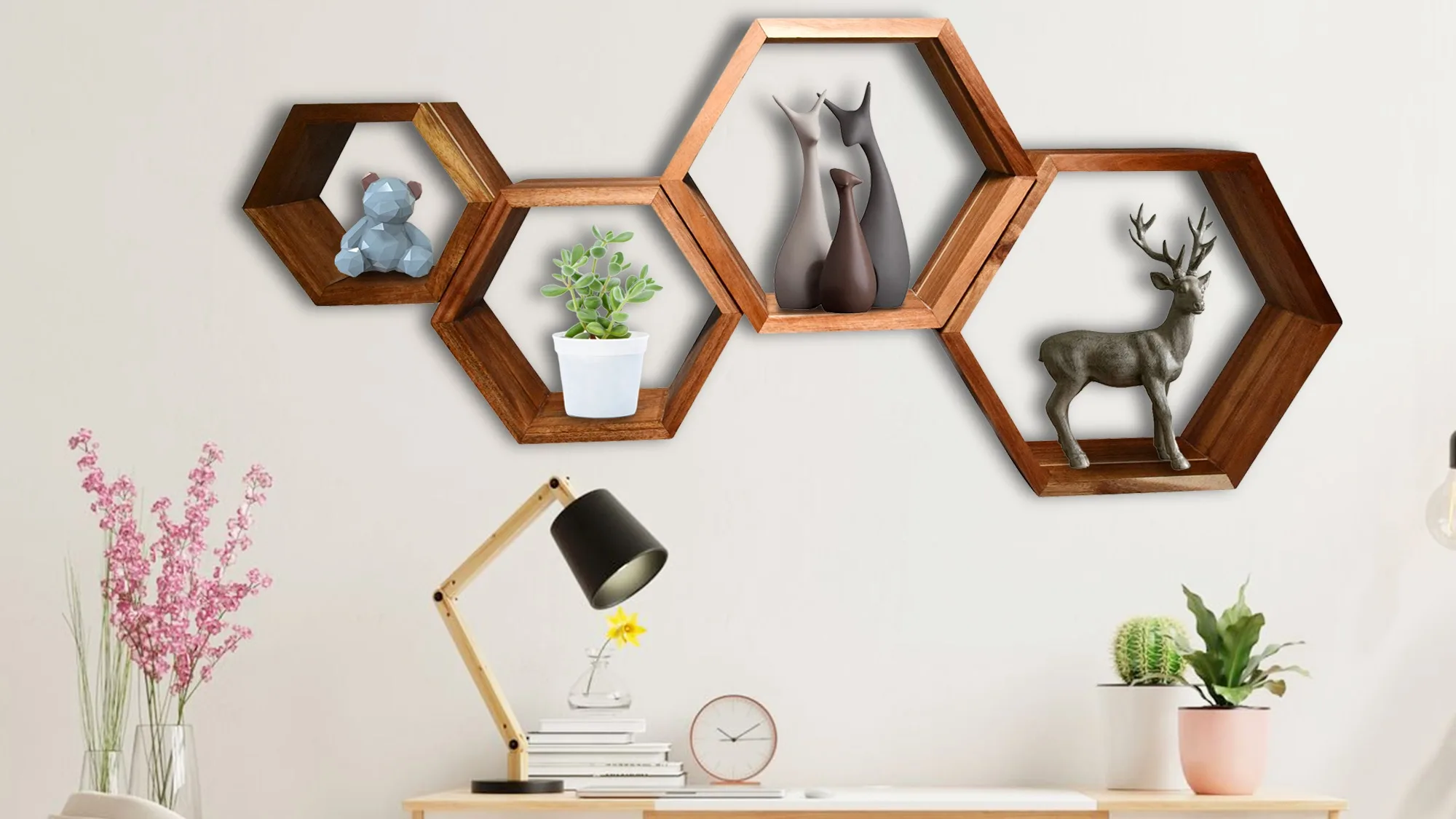 Pine Wood Vinyl Wall Mount For Record Display Vintage Home Decor,Album