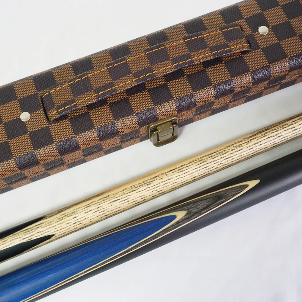 Handmade Custom 3 / 4 Jointed Pool Cue High Quality 9-10mm Head Ebony Solid Wood Cue with Snooker Cue Case