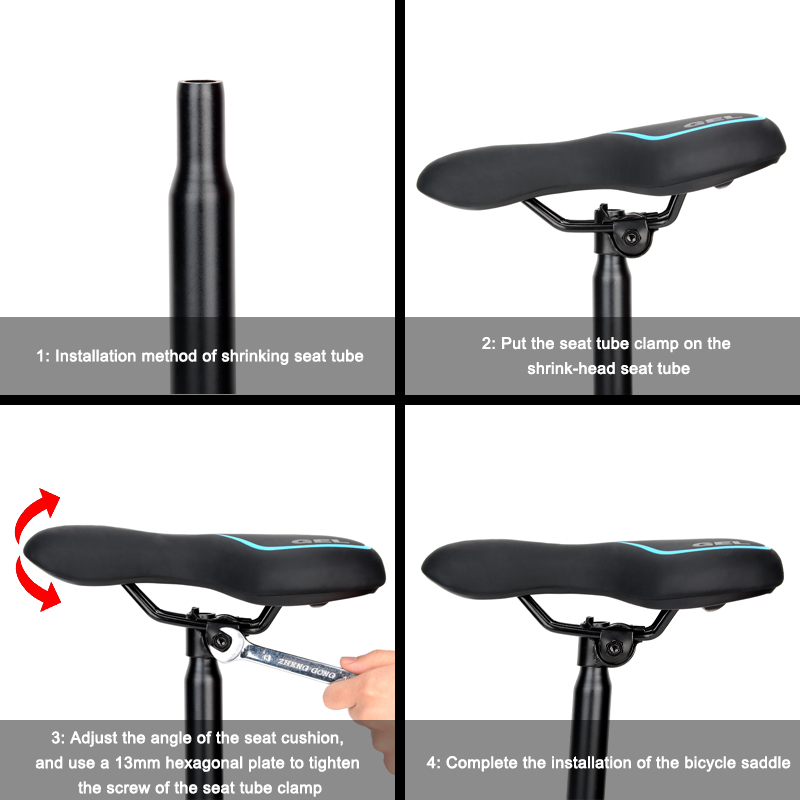 Bike Leather Saddle Professional Road Mountain MTB Gel Bicycle Seat Saddle