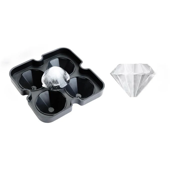 3D Diamond Gem Silicone Ice Cube Tray Mold Biscuit Chocolate