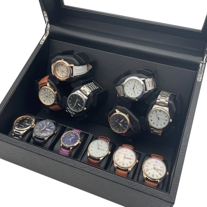 Luxury Watch Winder Box Card Slot Automatic Rotating Display