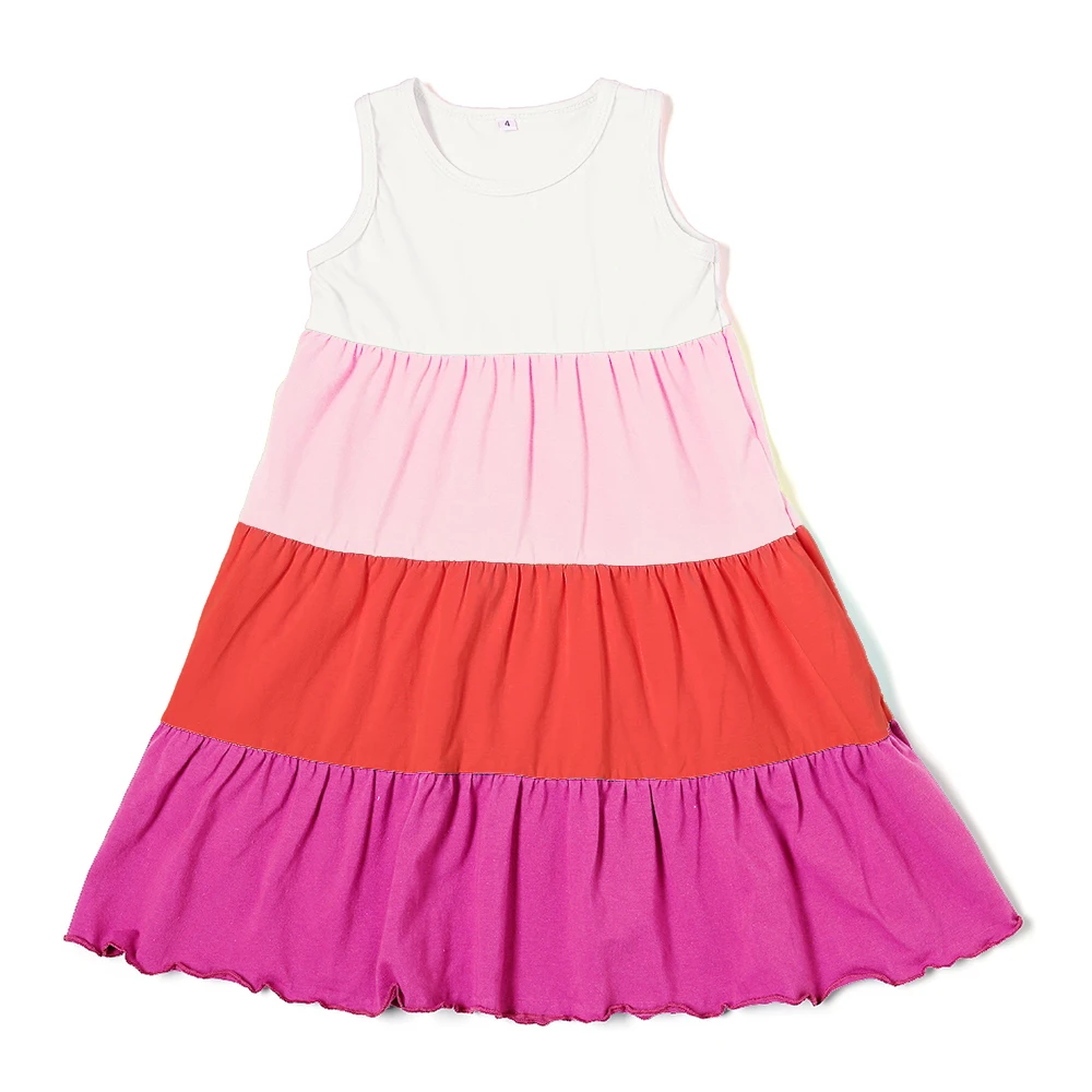 Fashion Dresses 2023 Plain Cotton Custom Summer Sleeveless Monogram Baby Twirl Dress Buy Baby