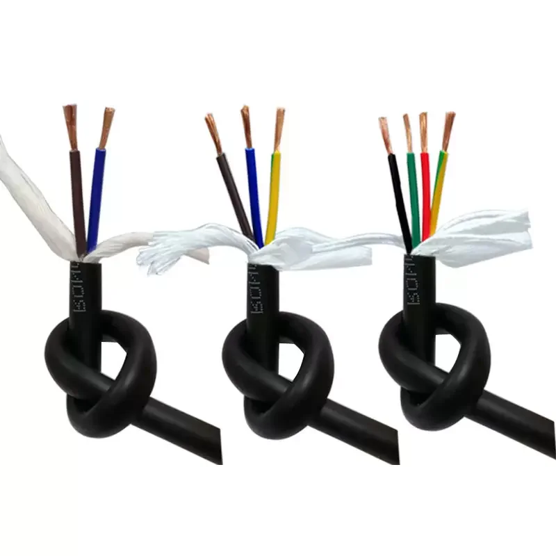 TRVV TRVVP RVV Multicore Power Control Cable  Oil Resistant Performance  Super Flexible PVC Sheath Robot Cables Drag Chain Cable