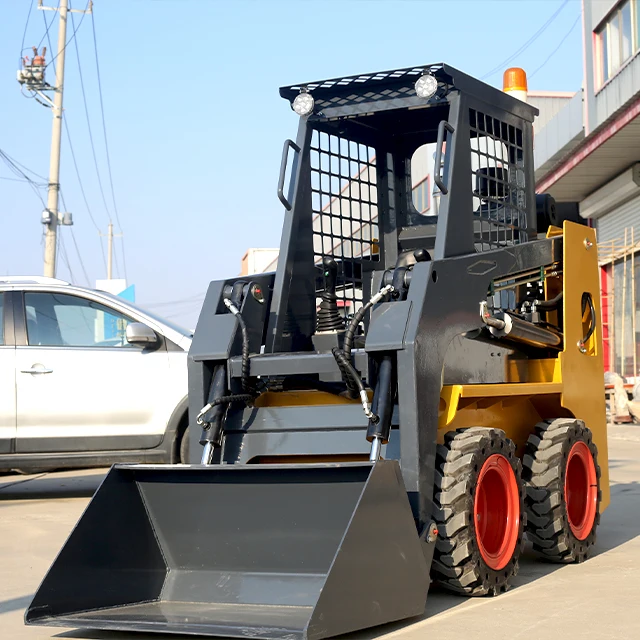 best price Chinese Mini wheel loaders mini front hoe loader small diesel/electric Skid Steer Loader for good price